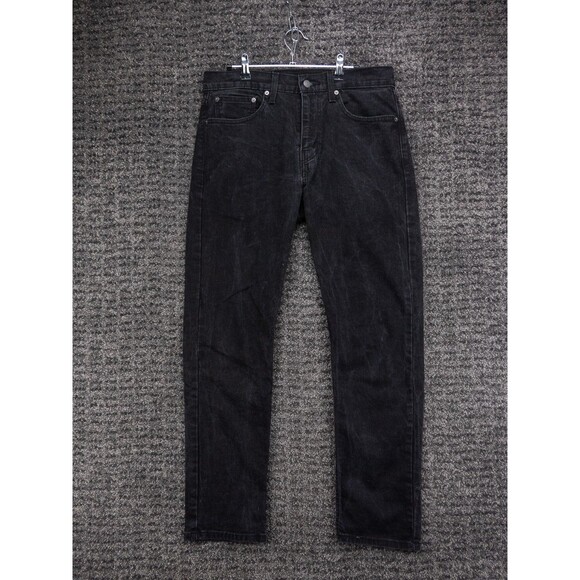 Levi's Other - Levis 502 Jeans Mens 32x32 Actual 33x31 Black Tapered Fit Stretch Denim Preppy